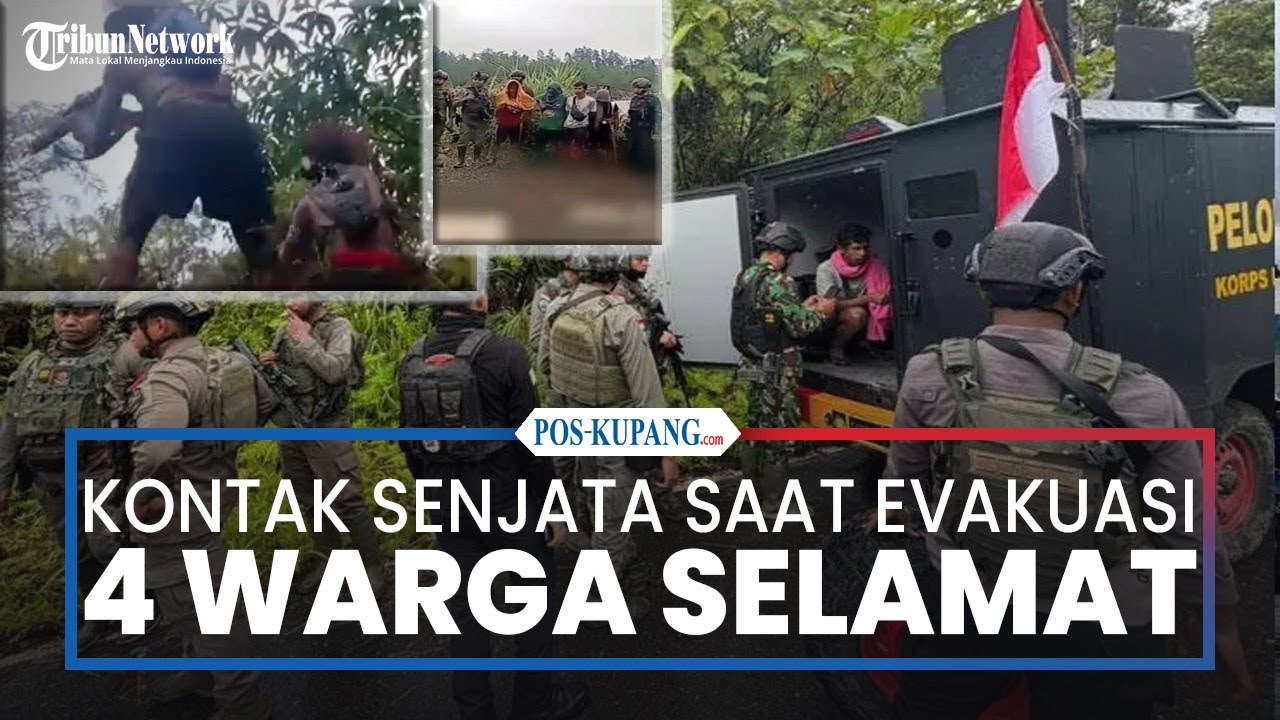 Kontak Senjata Saat Evakuasi 4 Pendulang Selamat di Yahukimo
