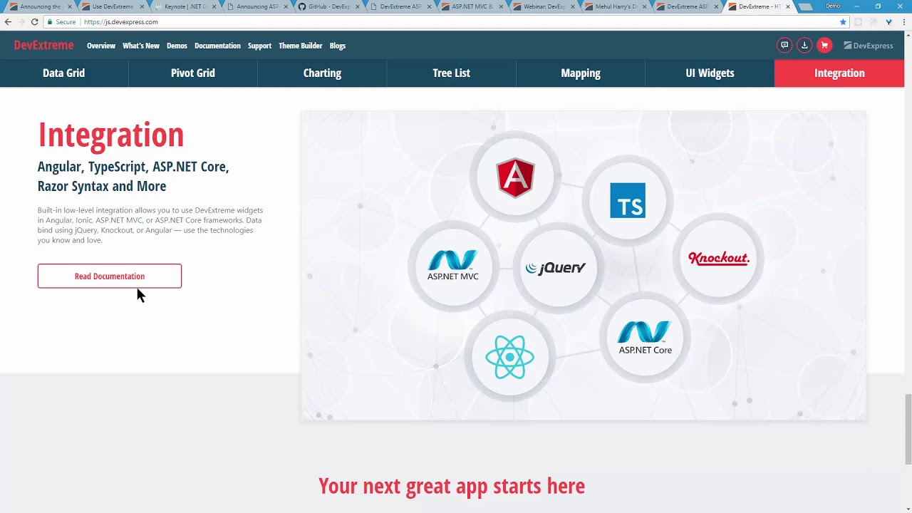 Use DevExtreme ASP.NET MVC Controls easily in ASP.NET Core 2.0