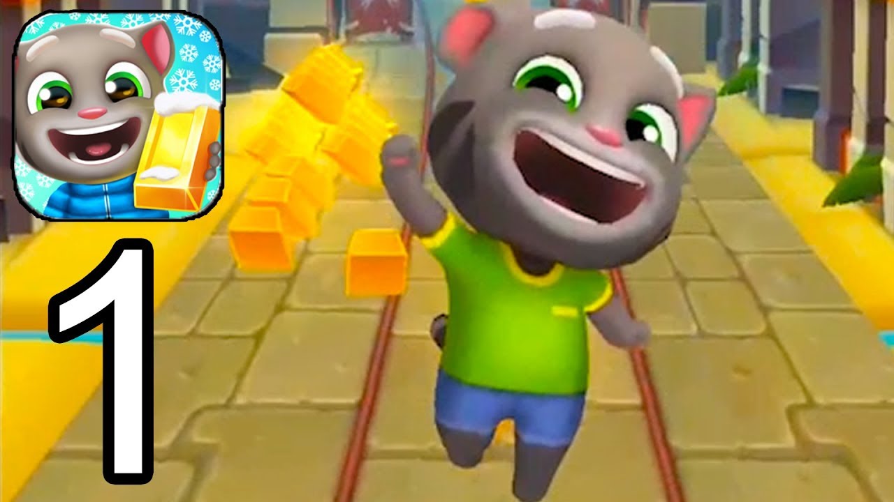 Talking Tom Gold Run - Gameplay Walkthrough Part 1 ( iOS, Android )