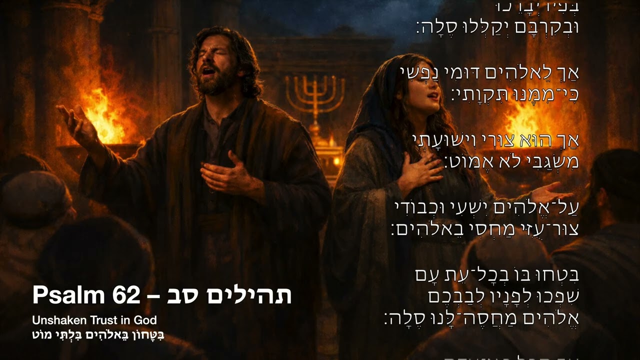 Psalm 62 - תהילים סב – Hebrew Version | Psalms Music Project