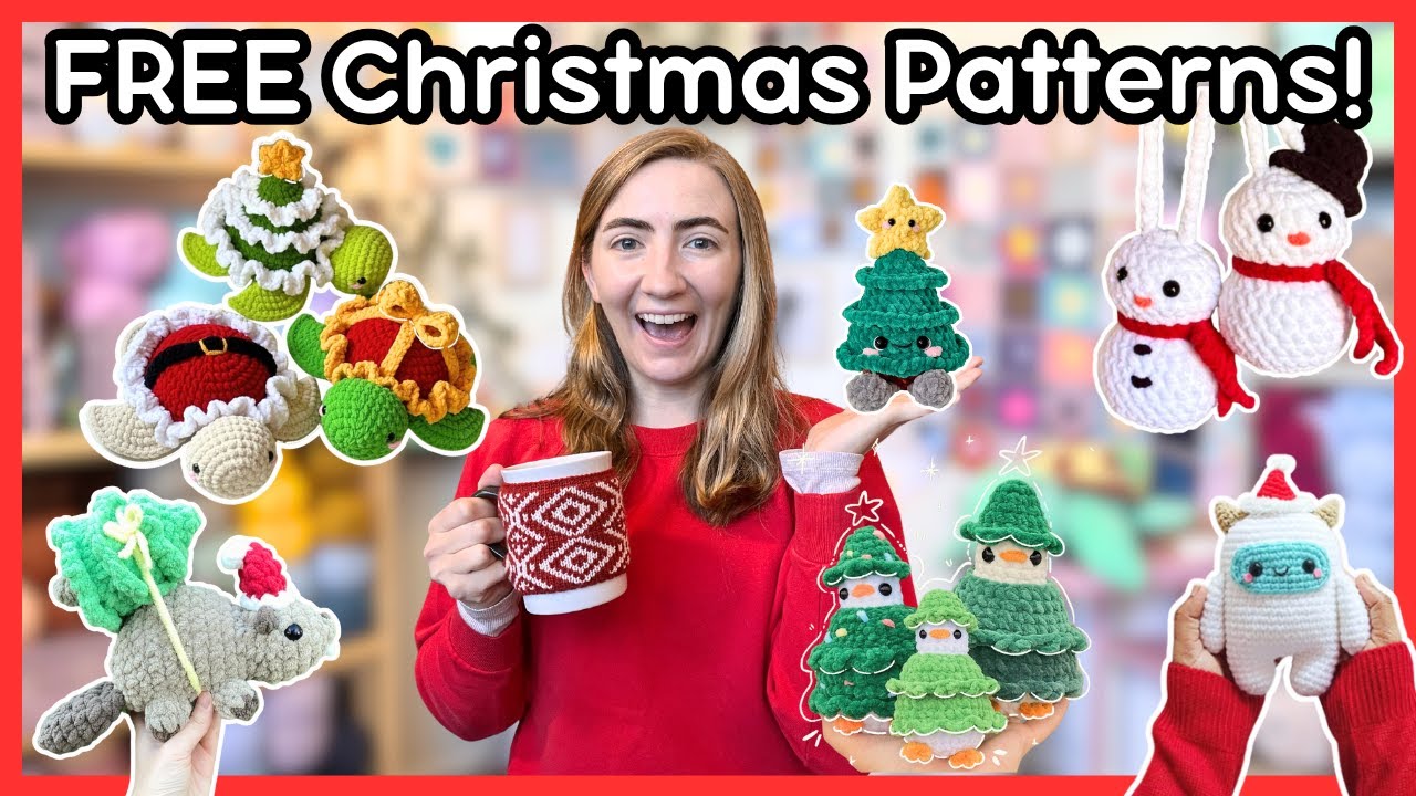 20 ✨БЕСПЛАТНЫХ✨ рождественских схем вязания крючком 🎄🎁🎅🏼 (СО ССЫЛКАМИ!)