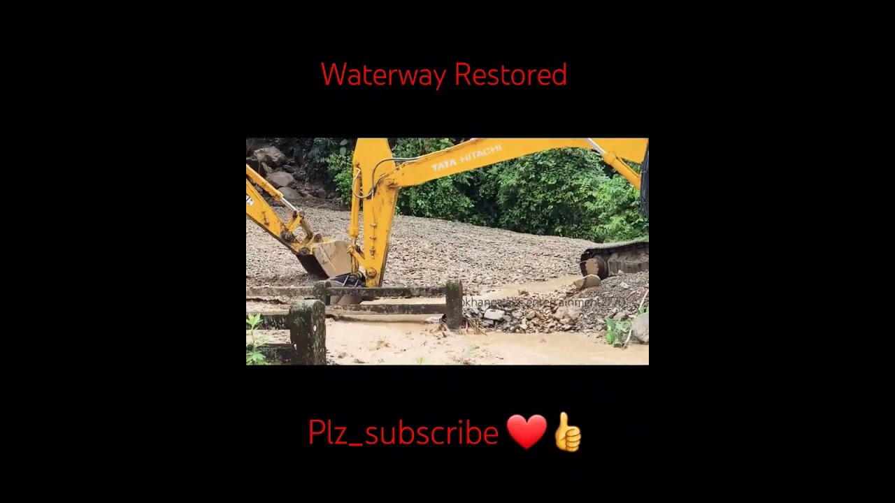#ytshort #water #flood #excavator #hitachi #shortfeed #jcb #pleasesubscribe