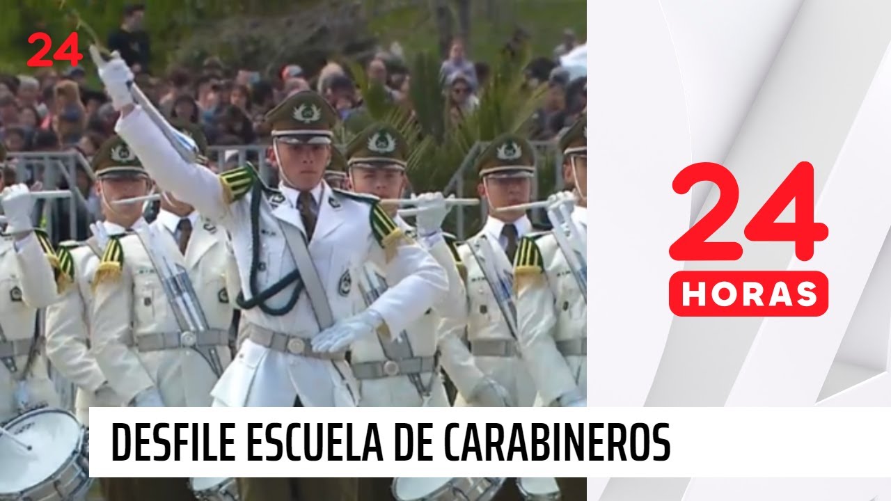 Desfile de la Escuela de Carabineros del General Carlos Ibáñez del Campo | 24 Horas TVN Chile