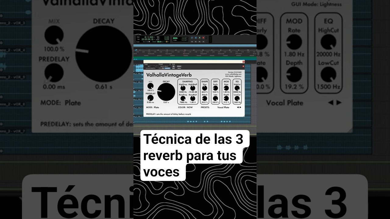 t&eacute;cnica de las 3 reverb para tus voces #productormusical #musicproducer #mixingandmastering