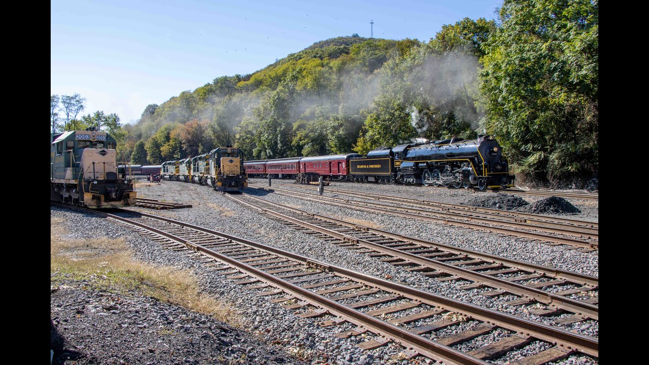 2102 Reading Blue Mountain & Northern OSJT Fall Foliage Excursion Train Chase NR to NQ