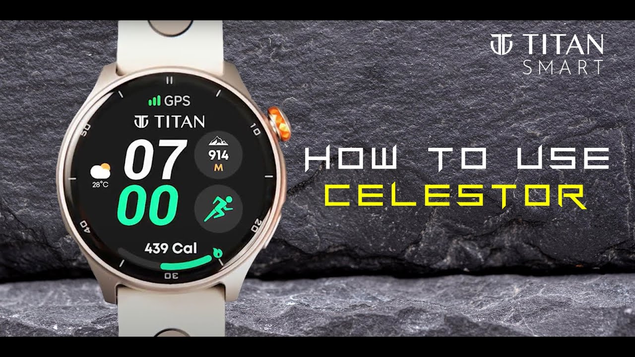 Titan CELESTOR Smartwatch Unboxing - Built-in GPS, AMOLED Display, Altimeter, Barometer & Compass.