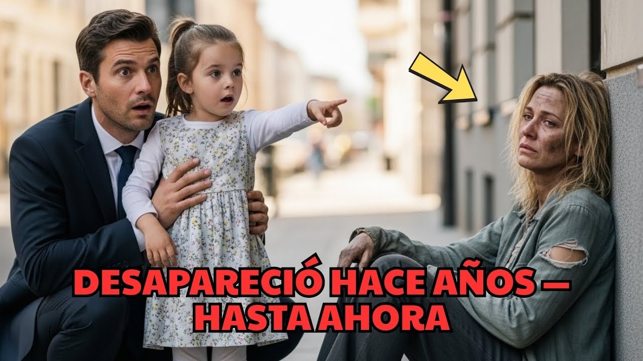 “Papá, esa mendiga es como mamá”  El millonario miró una vez… y colapsó