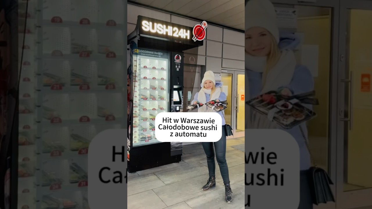 Hit w Warszawie. Całodobowe sushi z automatu 