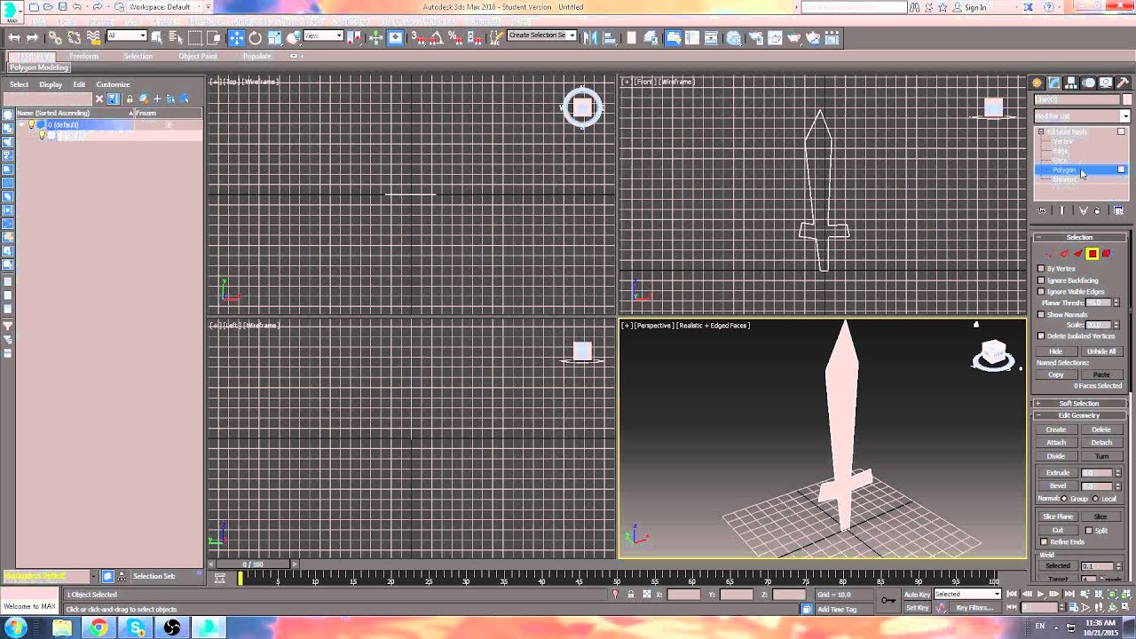 3DS Max 2016 Tutorial - Getting Started with Spline Modelling