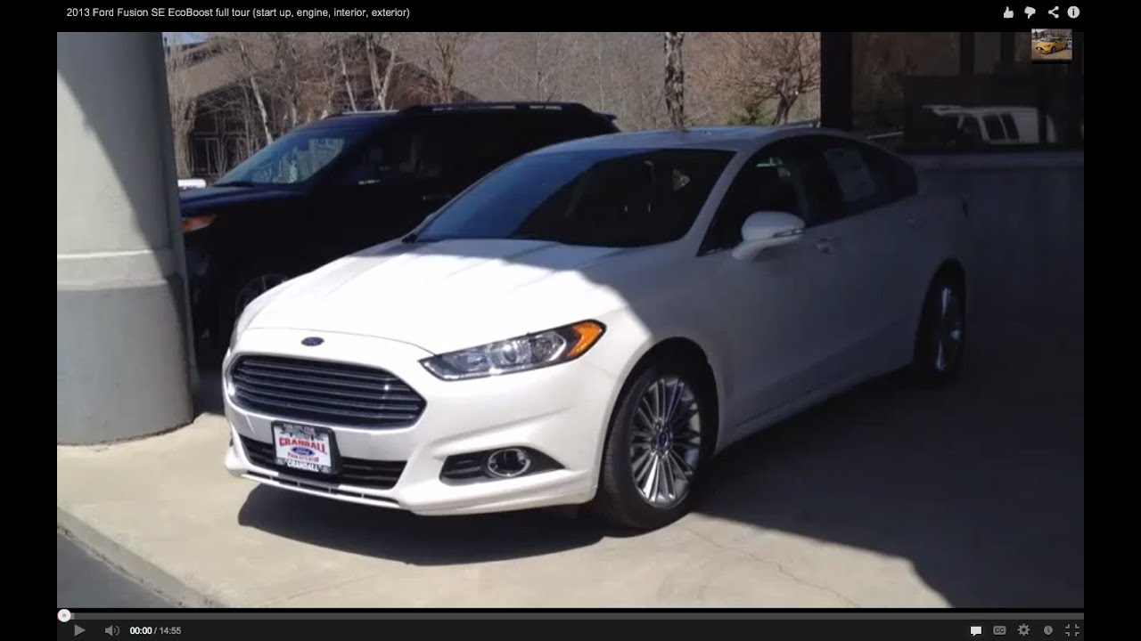 2013 Ford Fusion SE EcoBoost full tour (start up, engine, interior, exterior)