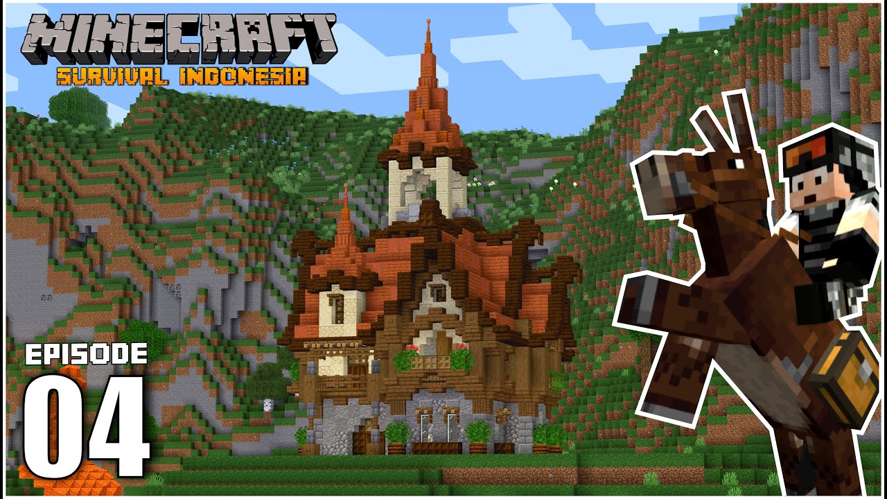 Membangun Rumah Pertama, Eksplorasi, & Menyelamatkan Allay!!! - Minecraft Survival Indonesia (Ep.4)