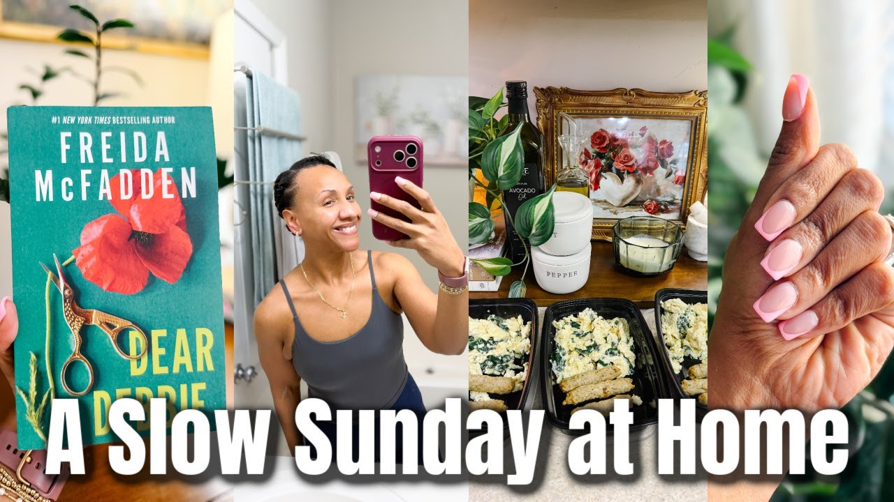 Realistic Sunday Vlog | Press-On Nails, PR Unboxing, Treadmill Walk & Workout