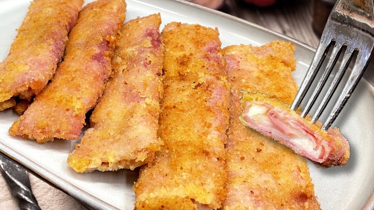 Involtini di PROSCIUTTO e FORMAGGIO pronti in un attimo! Ricetta facile, veloce e gustosa