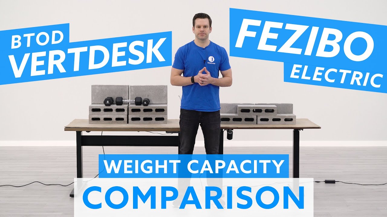 VertDesk v3 vs. Fezibo Electric Standing Desk Weight Capacity Comparison