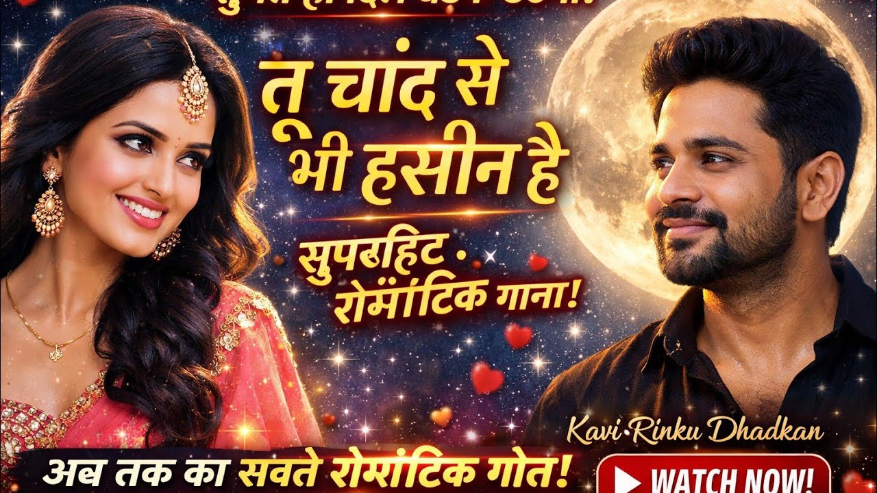 Tu Chand Se Bhi Hashin Hai ❤️ रोमांटिक हिंदी सॉन्ग ❤️ तू चांद से भी हसीन है ❤️Romantik Hindi Song 💔