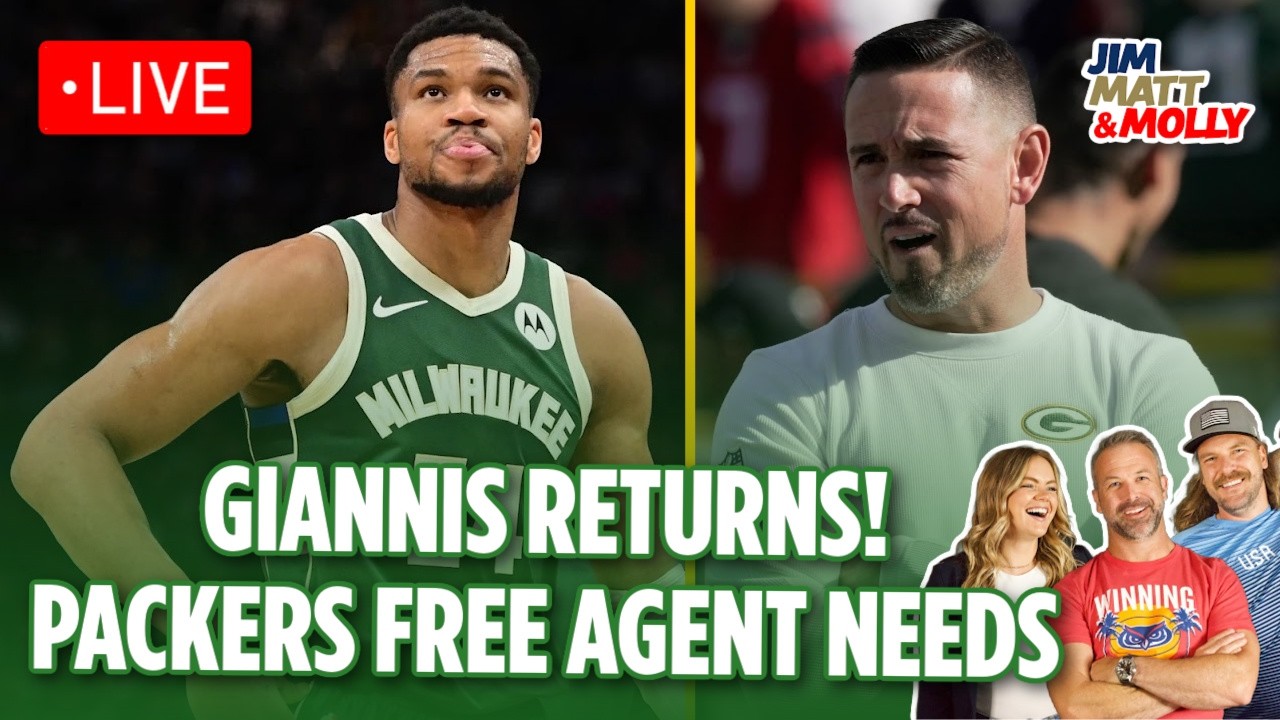 LIVE: Giannis Returns Tonight - Can the Bucks WIN? | How Much Can the Packers Fix in Free Agency?