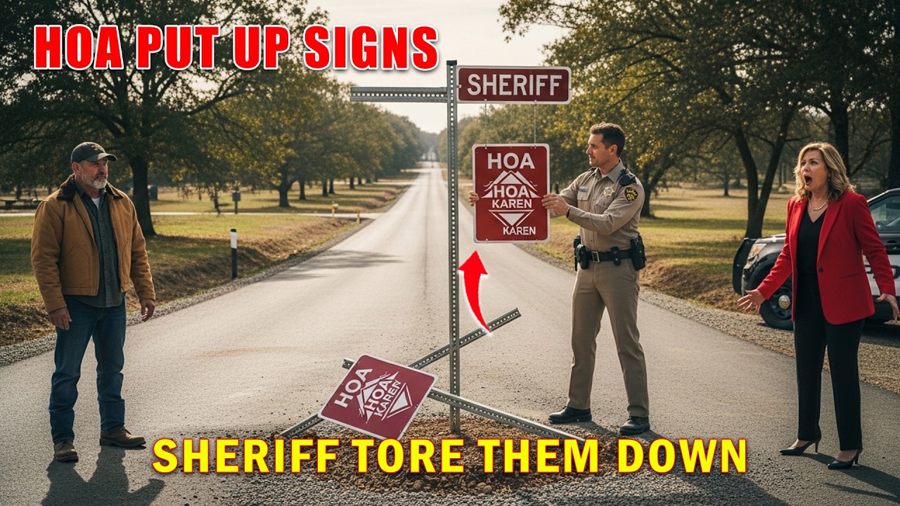 I Built a Private Road &mdash; HOA Put Up Signs, Then the Sheriff Took Them Down