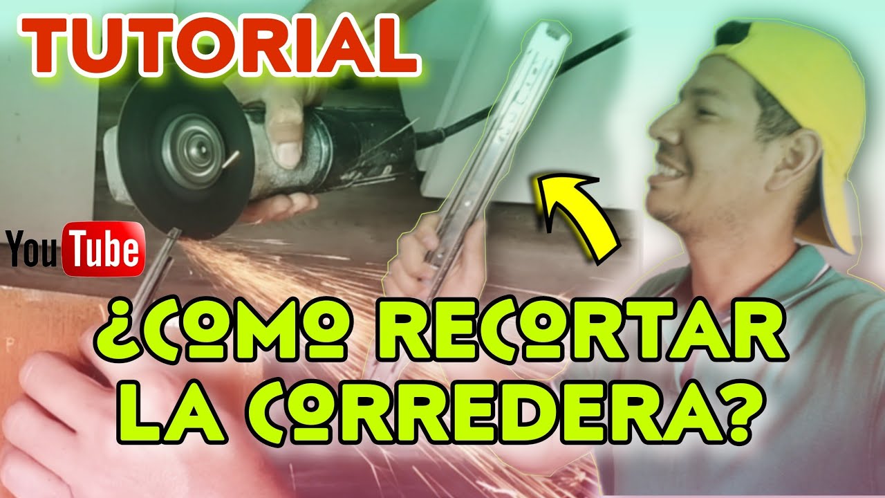 ☑️ C&oacute;mo Recortar una Corredera de Extensi&oacute;n para Gabinetes de madera #Tutorial Corredera telesc&oacute;pica