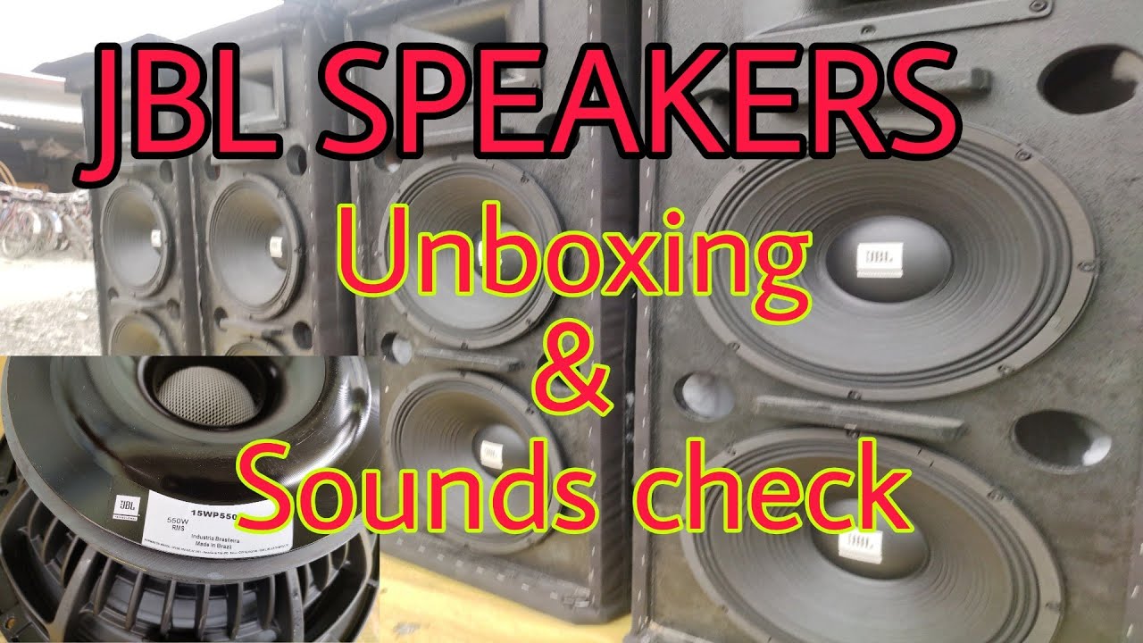 Unboxing & Sounds check JBL 550w Speakers 15WP550 & 110w D3305Ti DPD Driver