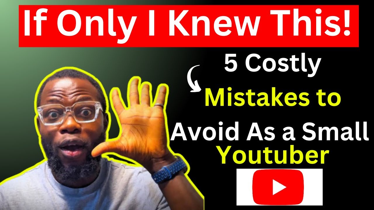 5 Secrets I Wish I Knew Before Starting YouTube: Avoid These Mistakes as a Small YouTuber!