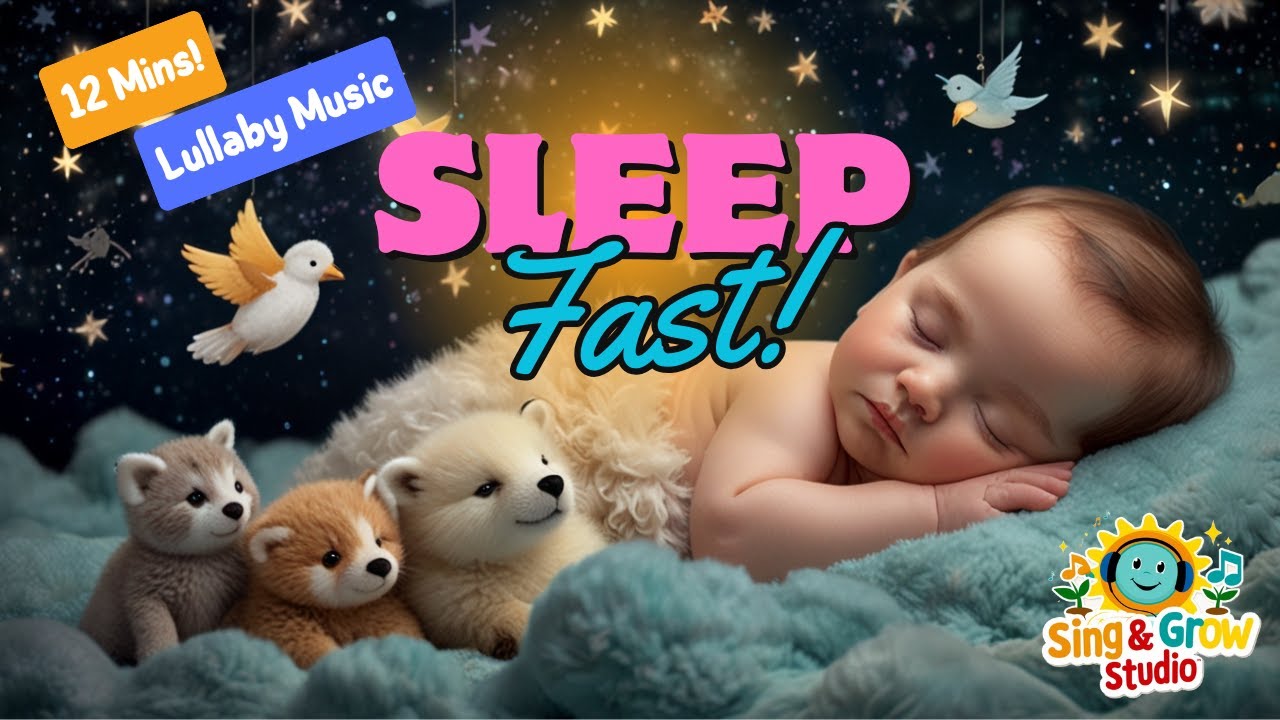 Bedtime Sensory Video for Babies | Cozy Animal Lullaby | Sleep Music for Toddlers | White Noise