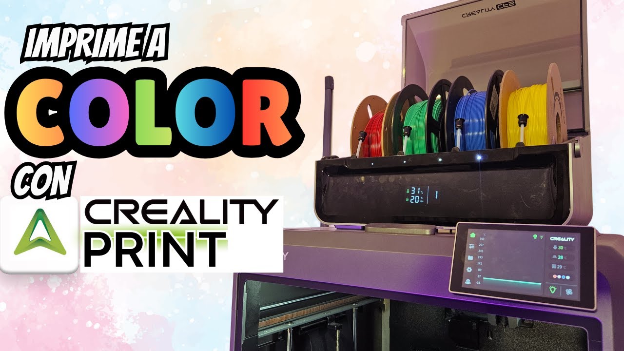 🎨 C&oacute;mo imprimir a COLOR con Impresora 3D CREALITY │ C&oacute;mo configurar CFS │ Impresi&oacute;n 3D a color