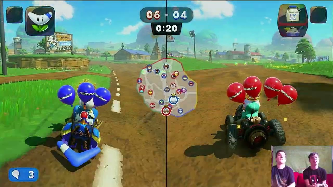 Mario kart world avec @Godzillaréalité0ytb bataille de ballon