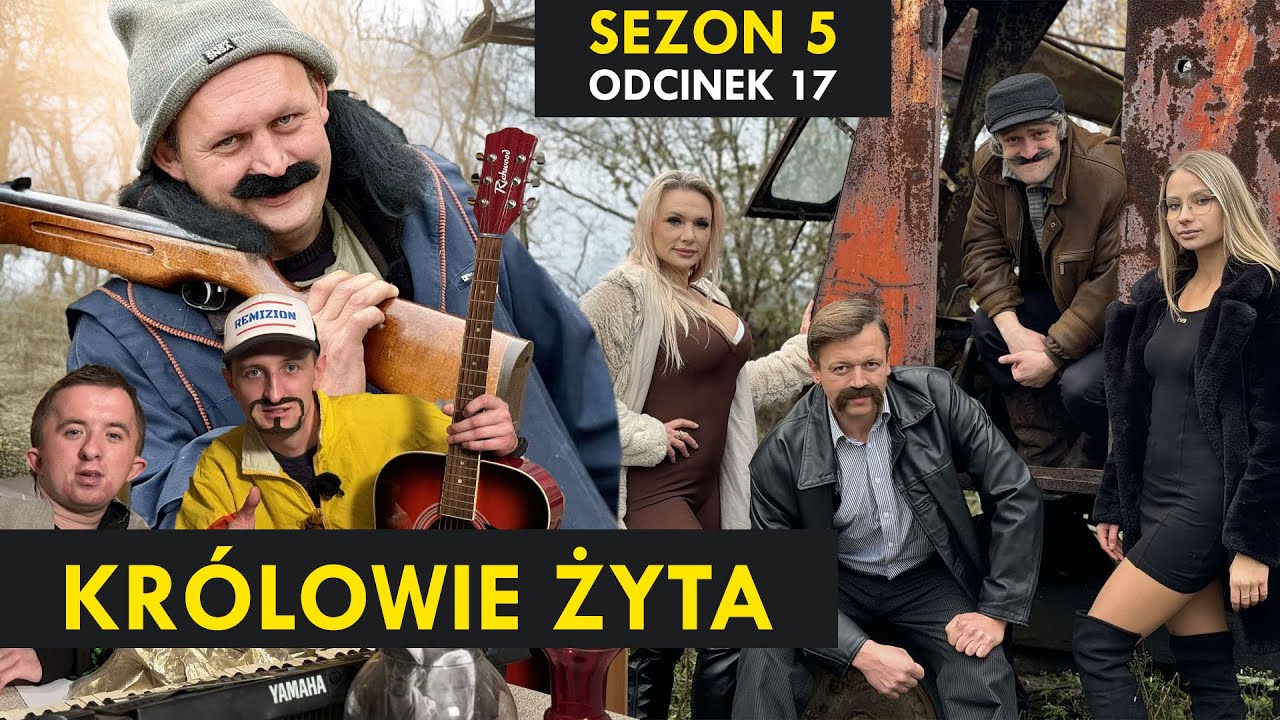 KRÓLOWIE ŻYTA Sezon 5 odc. 17 I Kabaret Malina I Mechanik Adam strzelbą terroryzuje wieś!