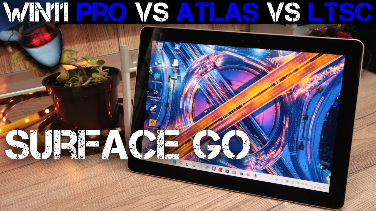 Najlepszy system na tablet: Windows 11 Pro vs Atlas OS vs Windows 11 LTSC na przykładzie Surface Go.