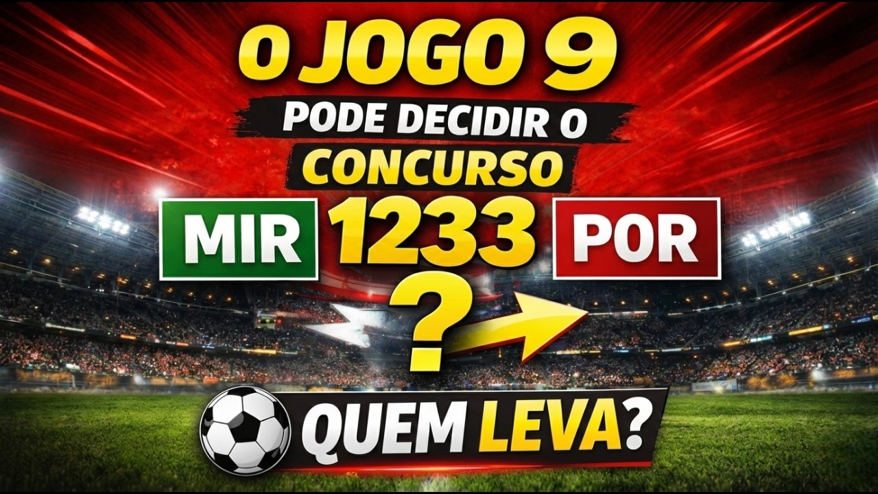 O Jogo 9 Pode Decidir o Concurso 1233… Veja a Análise Completa