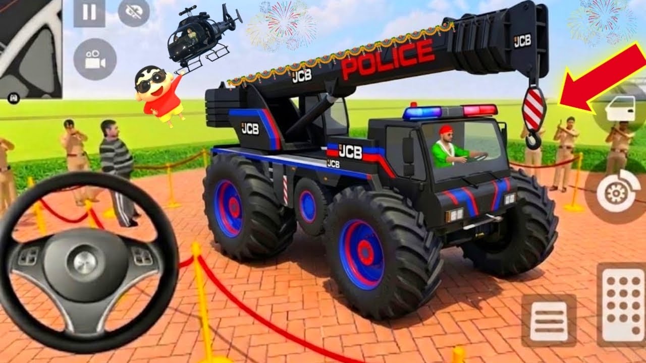 💥Franklin Purchase New Monster Police Jcb Crane 💥🤩 
