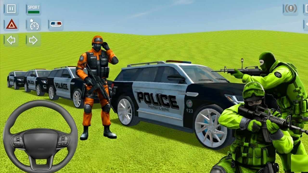 Police Car Chase Simulator 3D - Real Cop Cars Driving Multi-Storey - Police simulator drift car 3d
