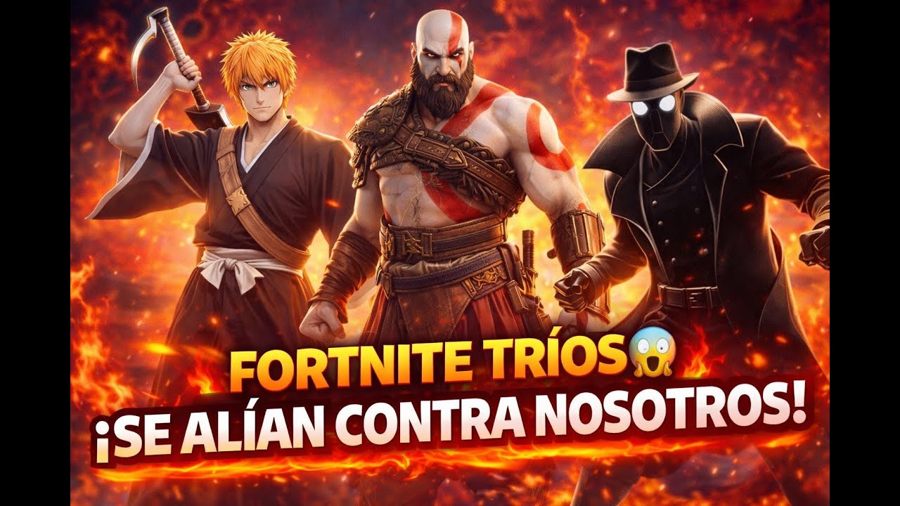 FORTNITE TRÍOS 😱 ¡Se Alían Contra Nosotros! | Gameplay Español