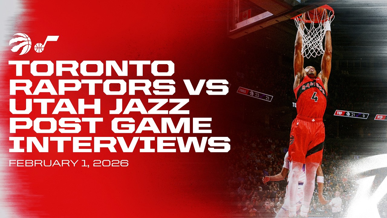 Toronto Raptors Full Media Availability | Post Game vs. Jazz | February 01, 2026