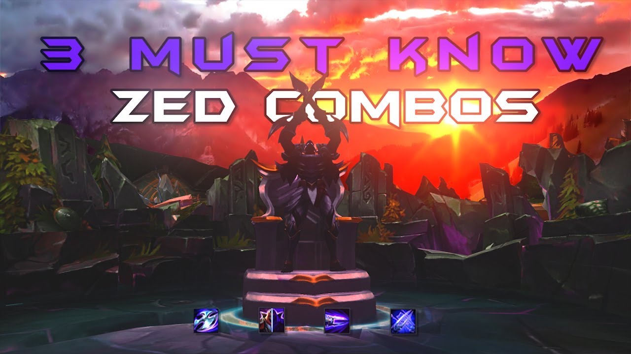 3 MUST KNOW Zed Combos For ALL Skill Levels 2018 (TomFleec)