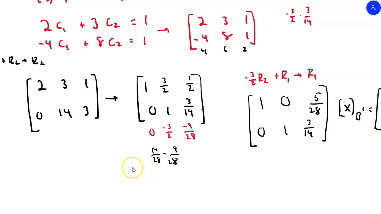 Linear Algebra:  Coordinates and Change of Basis  (Sec. 4.7)
