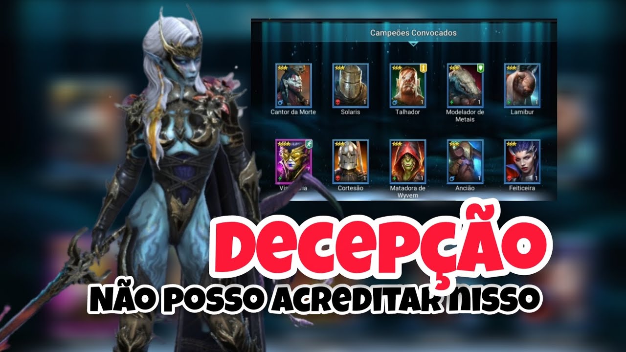 DECEPÇÃO - Não posso acreditar nisso que aconteceu - RAID SHADOW LEGENDS