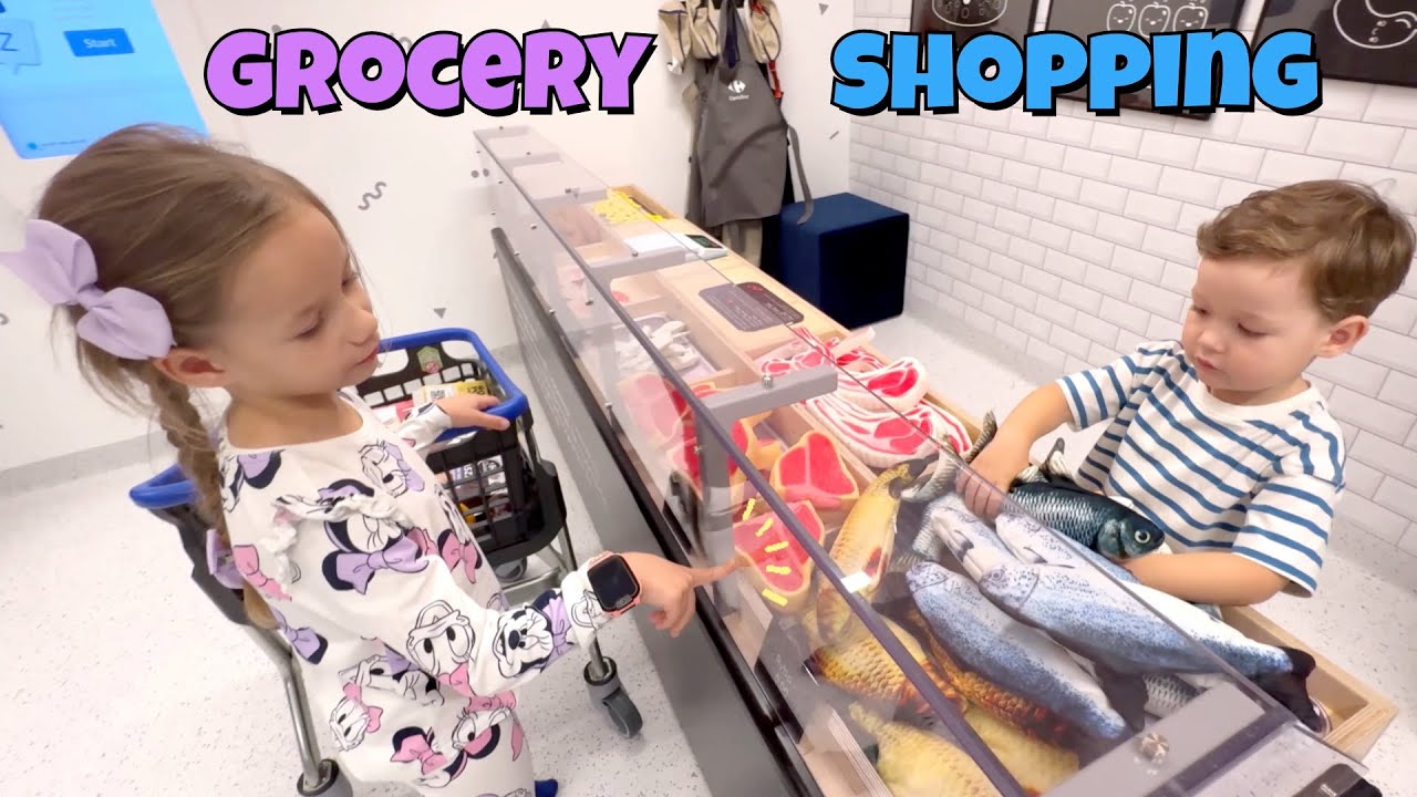 Smart Kids Planet 🛒 Krakow. Learning English through play. Fruits, vegetables names, good behavior 🥔