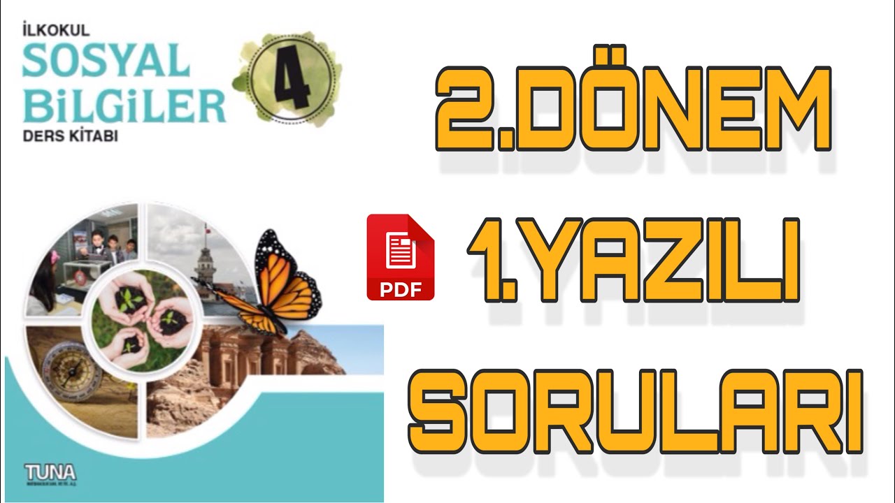 4.SINIF SOSYAL BİLGİLER 2.DÖNEM 1.YAZILI SORULARI