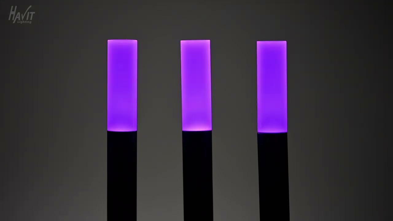 Drique Aluminium Black RGBCW LED Bollard Spike Lights