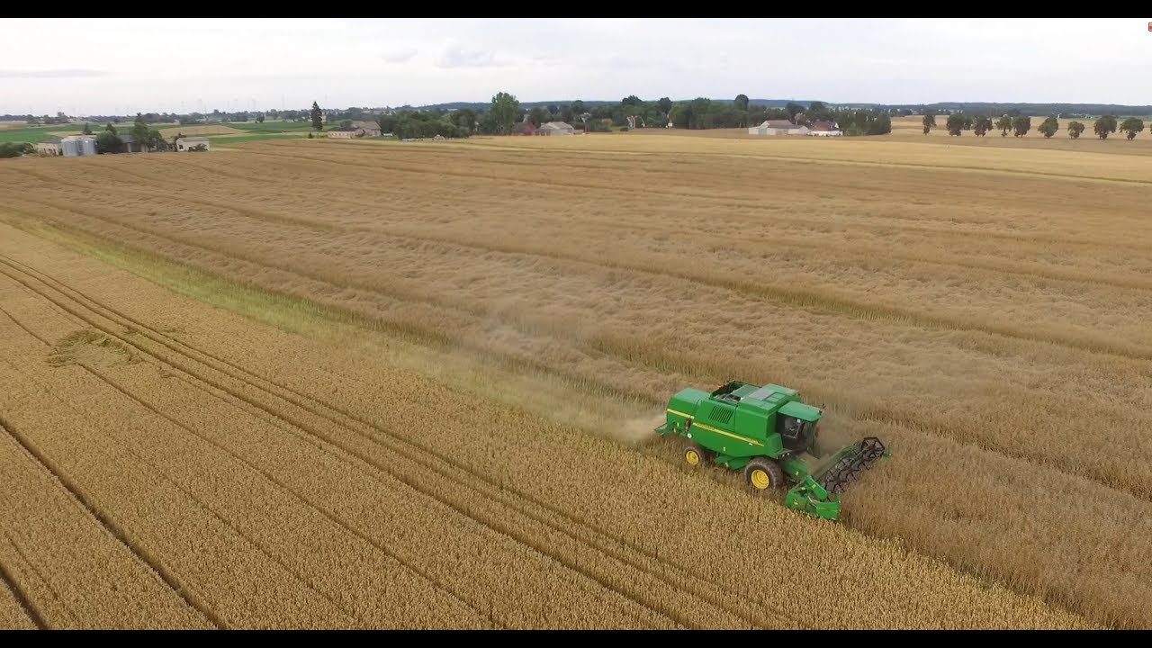 Żniwa Rzepak 2017 ! DJI Phantom 3 / 2x John Deere 1450 CWS i 6530 /Zetor 12245
