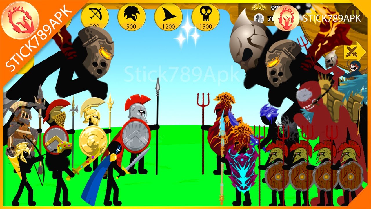 EPIC GOLDEN SPEARTON & ATREYOS, XIPHOS VS FINAL BOSS & GRIFFON | Stick War Legacy Mod | Stick789Apk