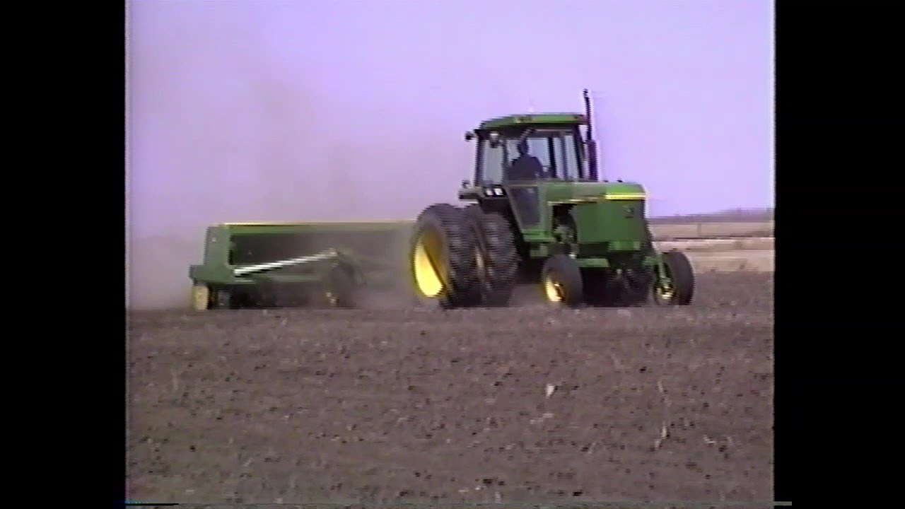Farming with a John Deere 4240 Iron Horse tractor