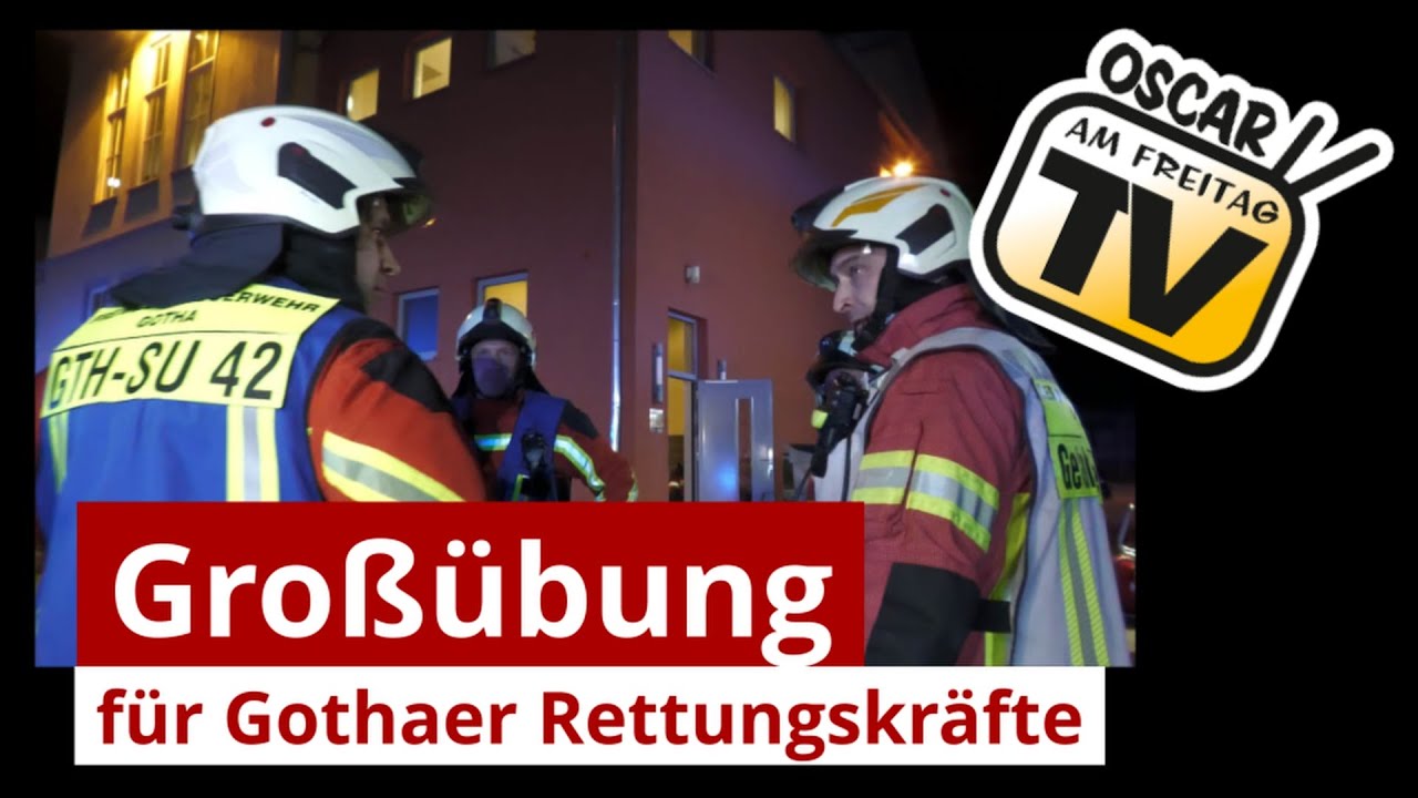 Einsatzübung in der Stadthalle Gotha