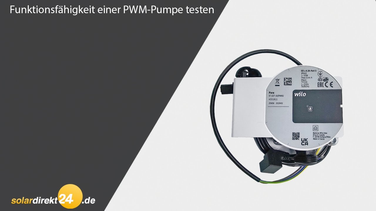 Wie man die Funktionsfähigkeit einer PWM-Pumpe testet - Tutorial