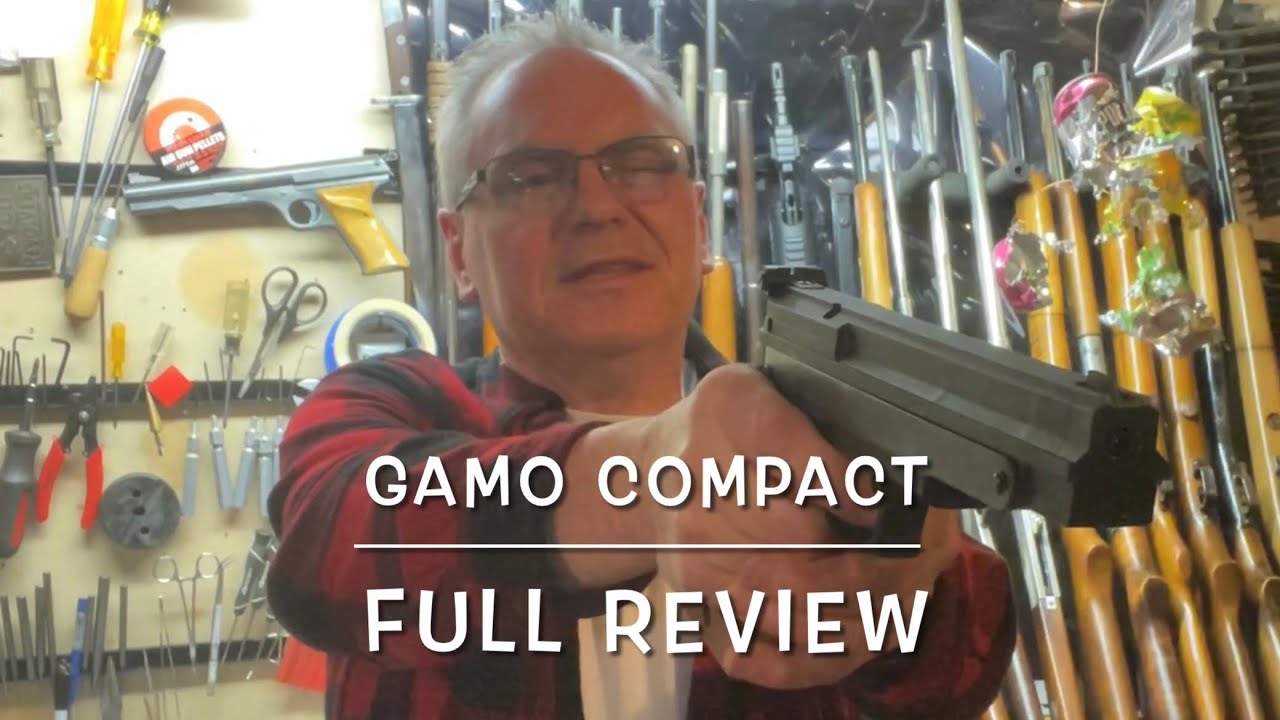 Целевой пистолет Gamo Compact калибра .177. Пневматический, однотактный. Полный обзор. Очень круто!