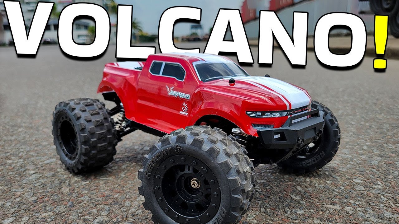 The PERFECT Beginner RC Monster Truck? Redcat Volcano 16 Unboxing, Review, Speed Test & Brutal Bash!