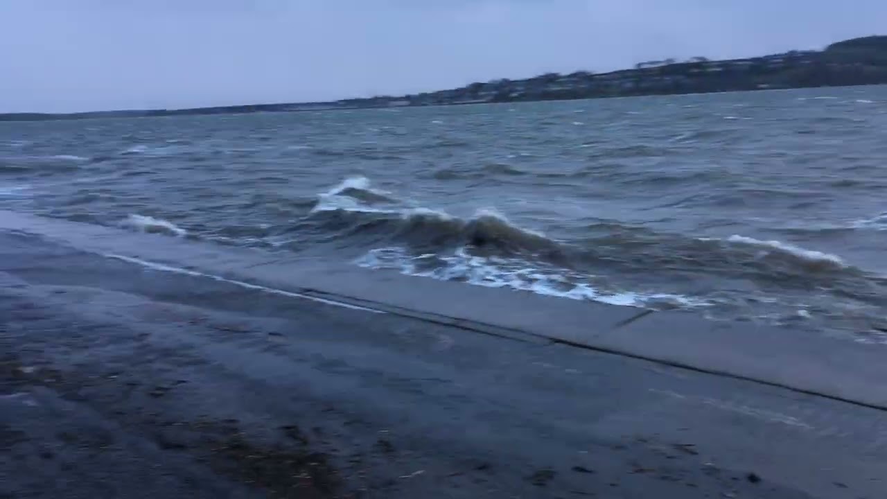 Stormy Tay - Broughty Ferry Douglas Terrace, before the wall [11/02/20]