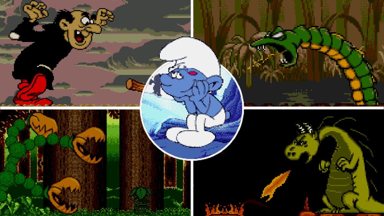 The Smurfs (Sega CD) All Bosses (No Damage, Hard)