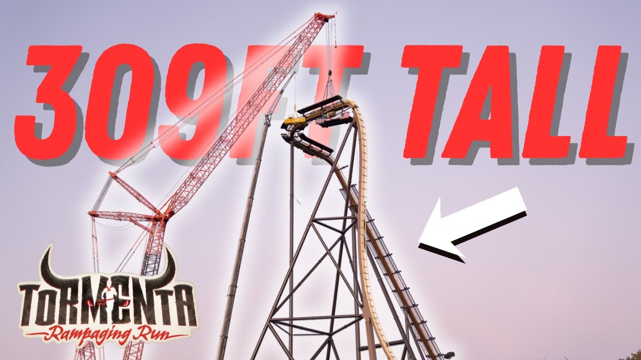 Это самые высокие американские горки в мире в парке Six Flags. |Tormenta Rampage Run|